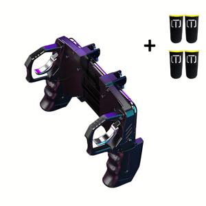 TEMU 휴대용 모바일 게임 컨트롤러, 사이드 컷아웃 디자인, 인체공학적 무선 게이밍 핸들 - PUBG 및 슈팅 게임용, 조준 및 트리거 컨트롤 향상, 플레이 경험 향상 액세서리 (생일/휴일 선물)