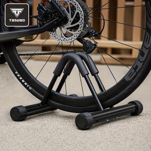 TEMU TOSUOD 수직 자전거 주차 랙, 로드 및 산악 자전거용 튼튼한 금속 바닥 장착, 미끄럼 방지 고무 발판이 있는 실내 보관 스탠드, 실내 사이클링 보관 | 스타일리시한 금속 스탠드 | 안정적인 자전거 지지대