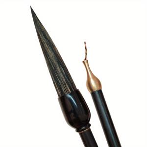 TEMU 실제로 큰 브러시로 써지는 커서스 , 그림과 전통 스크립트에 적합, 커플트를 위한 일반 및 봉인 스크립트 포함.