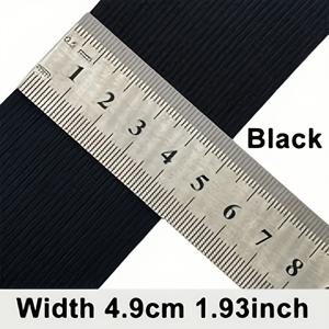 TEMU 10M 고탄성 고무줄, 블랙 & 화이트, 2cm-5cm 폭 직조 허리 보호대, 다목적 재봉용 탄성 코드 스풀, 의류 액세서리 및 공예용, 두꺼운 탄성 밴드, 고탄성 고무줄