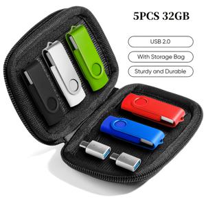 TEMU 128MB/4GB/16GB/32GB USB 플래시 드라이브 5개 세트 (USB C 어댑터 2개 및 소프트 케이스 포함), 썸 드라이브, 저장 및 백업용, OTG 폰, 아이폰 15/16 시리즈, 애플 컴퓨터, 태블릿, 데스크탑 컴퓨터, 노트북 호환|아이폰케이스|태블릿PC