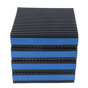 TEMU 4개 세트 헤비듀티 고무 진동 감쇠기, 10.16x10.16cm EVA 코어 내장형 - 에어컴프레서, 세탁기, 건조기, 에어컨용 (전원 불필요)