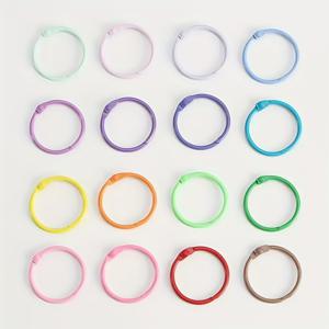 TEMU 60가지 다양한 색상의 금속 바인더 링, 플래시 카드, 인덱스 키 체인, 사무실, 학교, 가정 조직, 파일 폴더 정리기용으로 적합한 내구성 있는 금속 링 바인더