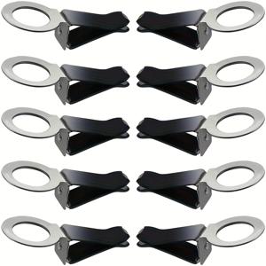 TEMU 10개 자동차 에어 아웃렛 클립 변환기 아로마테라피 클립 차량 내부 향수병 클립 브래킷 액세서리, 차량 장식용 클립