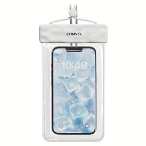 TEMU 터치 스크린 및 사진 촬영에 적합한 휴대폰 파우치, 수영, 야외 활동, 래프팅 및 다이빙용으로 설계되었으며 목걸이 스트랩이 포함되어 있습니다.