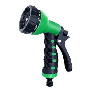 TEMU 1개 7기능 고무 그립 워터건 스프레이 부스터 호스 및 소프트 노즐 포함, 두 가지 색상 선택 가능 - 잔디 관개 도구 및 고압 세차용 정원 파이프 헤드|물총