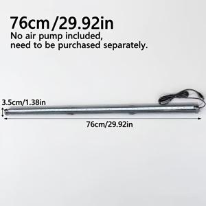 TEMU 수족관 LED 조명, 버블 스트립 라이트, 산소 증가 컬러 다이빙 라이트, IPX8, 모든 유형의 수족관 및 어항에 적합 (에어 펌프 미포함)