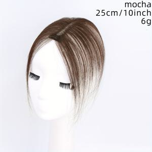 TEMU 여성용 가발, 볼륨을 더하고 흰머리를 가리는 손으로 뜨는 헤어피스