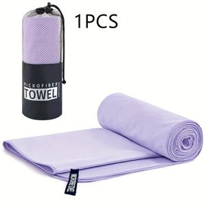 TEMU 다용도 경량 아웃도어 캠핑 타월, 대형 타월 1개, 캠핑, 하이킹, 피트니스 및 해변에 적합, 부드럽고 피부 친화적이므로 편리함|비치타올