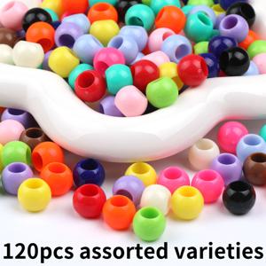 TEMU 40개, 80개 또는 120개 세트의 다양한 색상의 버킷 비즈. 14X9mm 크기, 6mm 큰 구멍으로 공예 펜 제작 및 주얼리 제작에 적합합니다. 이 루즈 스페이서 비즈는 팔찌, 목걸이, 귀걸이, 키체인, 헤어 장식 제작에 이상적입니다.