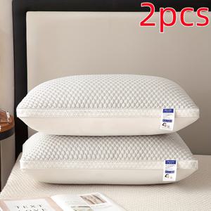 TEMU 표준/대형 2개 침대 베개 세트 - 진정한 다운 대체 베개, 수면을 위해 설계됨 - 등, 배, 옆으로 자는 사람에게 적합한 침구