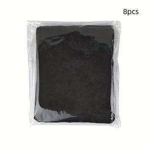 TEMU 8팩 블랙 세탁 색상 강화 시트 - 옷을 위한 즉각적인 염색 부스터, 어두운 색상 에이전트, 화학물질 없는 안전한 종이 염색 태블릿, 셔츠, 재킷, 청바지, 섬세한 직물용 (사용 전/후)