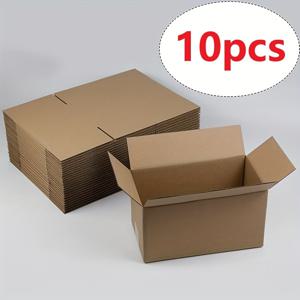 TEMU 10/20개입 13 X 8 X 9 Cm 소형 골판지 상자, 소규모 사업용 크라프트 골판지, 공예용 튼튼한 접이식 배송 포장, 택배 상자, 소형 물품 보관 상자|폴딩박스