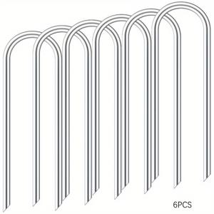 TEMU 헤비듀티 U형 윈드 포스트, 앵커, 트램폴린, 헤비듀티 트램폴린 앵커 키트 및 스틸 트램폴린 고정 앵커 키트, 골대, 텐트, 대형 골대 및 정원 장식용