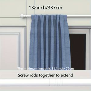 TEMU 랜턴 헤드 스타일 커튼봉/로만 커튼봉, 28~144인치 창문용, 커튼봉 브래킷 세트, 쉬운 설치, 견고하고 내구성 강함. 화이트, 블랙, 골든, 실버리 색상 제공|다리미|커튼봉