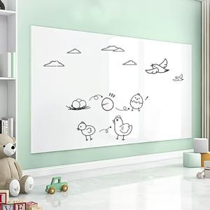 TEMU 화이트보드 벽지 1롤 - PP 재질, 폭 60cm, 탈착식 무접착 정전기 부착식 화이트보드 벽 스티커, 벽, 문, 유리 등에 적합 - 간편한 부착