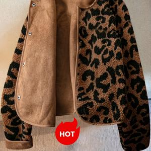 TEMU 플러스 사이즈, 여성용 플러스 사이즈 겨울 재킷 - 오버사이즈 두꺼운 프린트 코트, 우아한 따뜻한 가을/겨울용 아우터웨어, 다크 버튼 프론트 클로저, 세탁기 사용 가능 (추운 날씨에 적합)