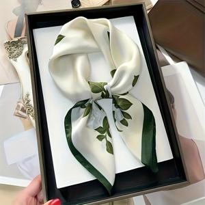 TEMU 우아한 실크 스퀘어 스카프 | 100% 실크, 자카드, 결혼식, 파티 및 일상복에 이상적, 발렌타인데이 및 생일 선물로 완벽