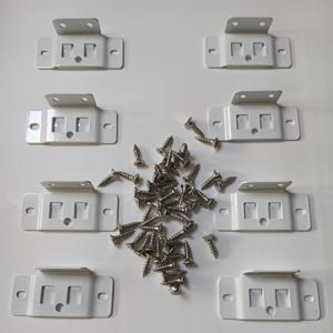 TEMU 16개 세트 헤비듀티 L형 90도 앵글 브래킷 - 선반, 캐비닛, 가구용 - 두꺼운 빔, 스프레이 도금 금속 조인트 커넥터, 특수 도구 불필요 (DIY 및 가정용)