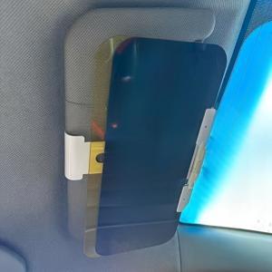 TEMU 2-in-1 차량용 선쉐이드, 주야간 사용 가능 - 눈부심 방지 편광 윈드실드 선쉐이드, UV 차단 기능, 자동 디밍/차단 기능, 모든 차량에 적합, 간편한 클램프 설치|차량햇빛가리개|자동차햇빛가리개