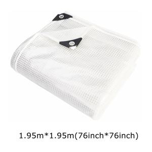 TEMU 튼튼한 투명 방수 천 1개, 두꺼운 투명 PE 방수 타포린, 투명 비닐 방수 타포린, 온실, 차고, 마당 및 야외 활동 쉘터 플라스틱 필름으로 사용