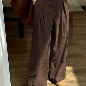 TEMU 여성용 코듀로이 캐주얼 긴 바지