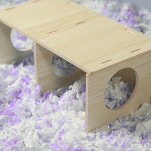 TEMU 햄스터 다람쥐 원목 은신처, 나무집, 황금햄스터 둥지, 기니피그 수면 공간, 와이안도트 닭 작은 집