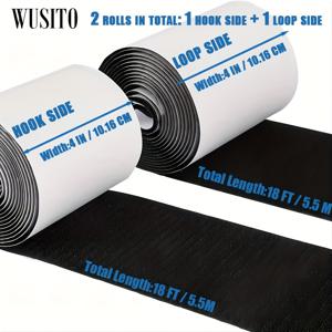 TEMU 18피트 길이와 4인치 폭의 강력 접착 테이프 - 양면 미끄럼 방지 러그 그립과 벽 접착 스트립으로 소파 쿠션을 고정하세요