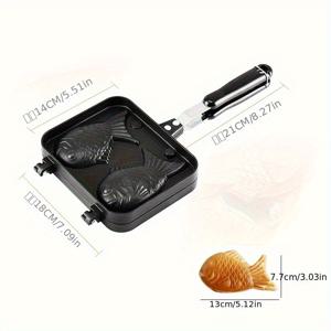 TEMU 양면 타이야키 그릴 팬 몰드 케이크 몰드