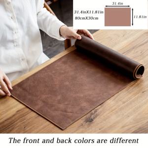 TEMU PU 가죽 테이블 러너, 합성 가죽 재질, 초극세사 테이블 러너, 빈티지 중국 스타일 테이블 러너, 단색 테이블 러너, 양면 사용 가능