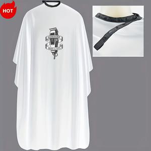 TEMU 살롱 품질의 오버사이즈 헤어 커팅 케이프, 조절 가능한 버튼다운 칼라 특징, 전문가에게 이상적, 정전기 방지 기능으로 미용실 또는 가정용으로 적합