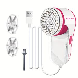 TEMU 업그레이드된 6날 헤드, USB 전원 공급 볼 트리머, 예비 블레이드 2개 포함, 옷, 바지, 양말, 속옷, 침구, 소파, 담요, 스웨터용 전기 린트 제거기 - 집과 세탁실 사용을 위한 강력한 고속 청소 도구, 남녀 모두에게 적합한 휴대용 디자인, 크리스마스 및 할로윈 필수품, 옷 린트 롤러, 옷 린트 롤러, 세탁기 방지, 천, 옷, 롤러