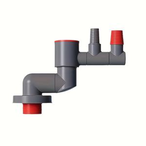 TEMU 1개 360° 회전 벽/바닥 배수구 커넥터 - 냄새 방지, 벌레 차단 및 역류 방지 밸브 코어, 세탁기·식기세척기용 내구성 플라스틱 중력 무시 디자인, 싱크대 악취 예방, 독특한 곡선형 커넥터, 단단한 밀착 씰링, 튼튼한 구조, 배관 액세서리