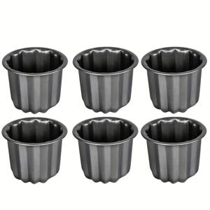 TEMU 6개 세트 칸넬 몰드 - 빵, 머핀 & 컵케이크용 논스틱 베이킹 트레이 | 쉬운 탈형 및 빠른 세척 다기능 오븐 팬