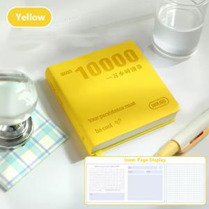 TEMU 만시간 가죽커버 플래너 - 자기관리용 수첩, 휴대용 사각노트북 & 일정책