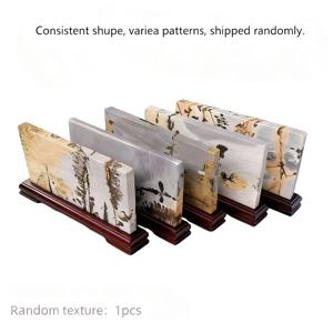 TEMU 천연 중국 그림 돌 장식 / 4.7인치 풀과 꽃 베이스 포함, 자연스러운 질감의 독특한 데스크탑 장식 – 완벽한 선물 또는 파티 데코 (생일, 할로윈, 크리스마스)