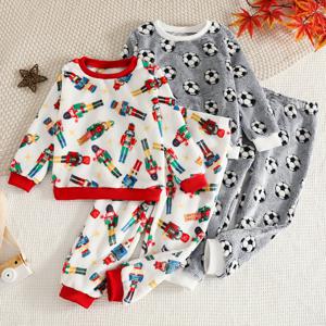 TEMU 4pcs 아기 겨울옷 세트 (포근한 반바지 및 바지 포함), 생일 선물로 이상적. 부드럽고 편안한 긴팔 상의와 양면 플러시 바지로 유아를 따뜻하고 스타일리시하게 꾸미는 야외복으로 완벽합니다.