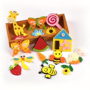 TEMU 10개입 4-12cm 멀티컬러 펠트 천 나비/잠자리/작은 꽃 장식 조각, 랜덤 혼합 패턴, DIY 헤어밴드, 헤어 액세서리, 의류 및 수제 장식 재료용, 접착제 없음