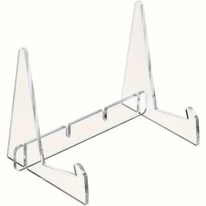 TEMU 1개/2개 아크릴 디스플레이 스탠드, 조합형 책장, 창의적인 데스크탑 독서 스탠드, 평면 제품 스탠드, 레시피, 태블릿, 노트북, 사진 상자 등에 적합