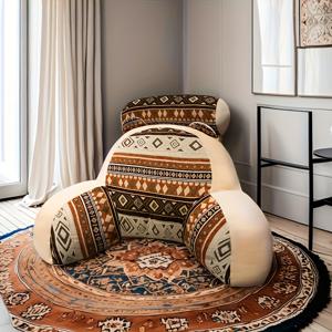 TEMU 스타일, 부드러운 지지력, 오래 앉아도 편안함, 혼합 색상 디자인, 부드럽고 지지력 있는 허리 베개, 침대 또는 소파에서 읽기에 완벽, 귀여운 모양. 부드러운 대형 등받이 쿠션, 홈 슬로우 쿠션|허리보호대|쇼파쿠션|쇼파침대