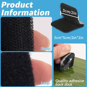 TEMU 16세트 32개입 강력 양면 테이프 | 2인치 x 2인치, 고강도, 잔여물 없는 접착제, 카펫 손잡이, 안전 차량용 매트, 가정용 바닥에 적합