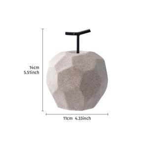 TEMU 1개 모던 사과 & 배 모양 레진 장식 - 과일 테마 테이블 센터피스, 홈, 책상, 파티, 웨딩, 샤워에 적합 - 우아한 사과 또는 배 조각상 선물