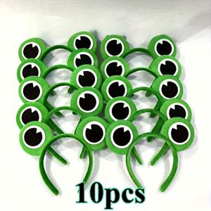 TEMU 10개 개구리 테마 머리띠 | 코스튬, 액세서리, 역할 놀이에 완벽 - 축제, 생일, 선물로 이상적