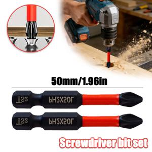 TEMU 데이 & 새해 특별 기획: 1세트 자석 미끄럼 방지 드라이버 비트, 미끄럼 방지 십자 헤드 및 자석 S2 스틸 팁, 1/4