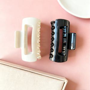 TEMU 2개입 미끄럼방지 강력 그립 클립/부드러운 헤어클립 - 두꺼운 머리카락에 적합, 손상 없는 헤어클립, 여성용, 체육관, 여행용, 우아한 스타일 (발렌타인데이, 어버이날 선물 추천)