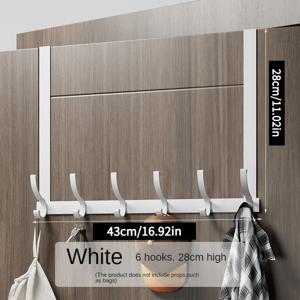 TEMU 문뒤 키, 모자, 옷, 가방 걸이, 무드릴 주방, 욕실, 침실용 다중 후크 옷걸이, 흔적 없는 수납 정리대 및 옷걸이