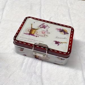 TEMU 1개 이중층 철제 박스 버클 박스 화장품 및 장식품 보관함 틴 박스, 홈 정리용 보관함