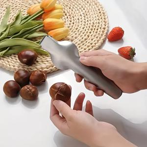 TEMU 밤 까기, 밤 껍질 벗기기 도구, 크로스 껍질 벗기기 기계, 껍질 벗기기 칼, 생밤 집게