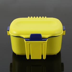 TEMU 낚시용 레드웜 박스, 보온 다목적 방습 통기성 지렁이 컨테이너, 해양 낚시 생사과 액세서리 포함, 허리끈 장착