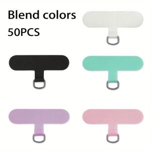 TEMU 100/50개 범용 휴대폰 랜야드 패치, 모든 풀커버 휴대폰 케이스와 호환, 사용하기 쉬운 분실 방지 랜야드 카드 워셔, 교체 및 탈부착 가능|케이스